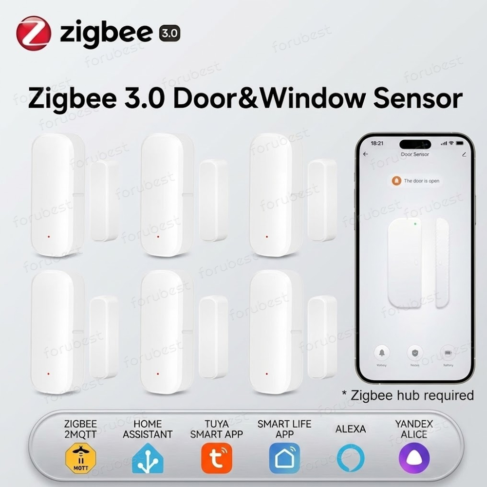 Smart Home Zentrale - Zigbee 3.0 Sensor Jendela Pintu Detektor