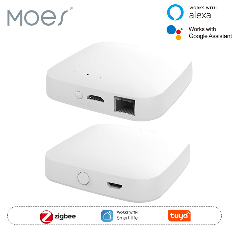 Smart Home Gira - MOES Tuya ZigBee3.0 Smart Hub, Jembatan