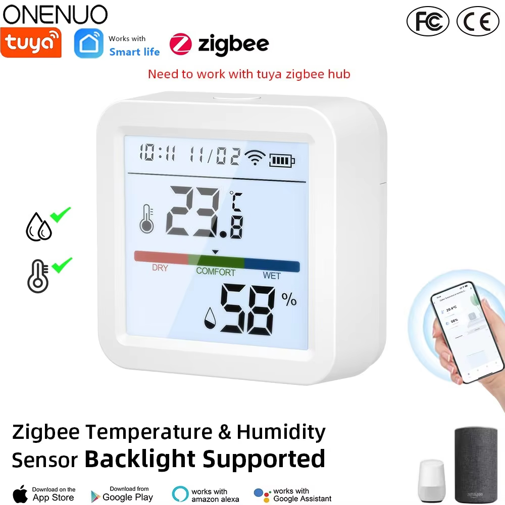 Smart Home Gira - ZigBee Tuya Sensor kelembapan suhu rumah
