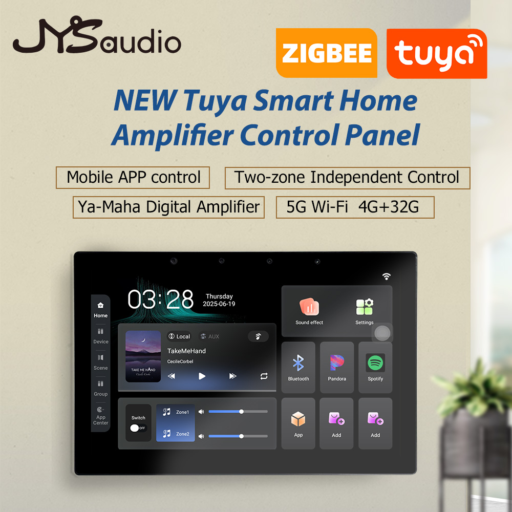 Smart Home Touchscreen Control Panel - Panel Kontrol Amplifier Rumah Pintar Tuya