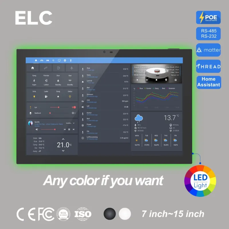 Smart Home Panel - Panel Rumah Pintar Home Assistant 10.1