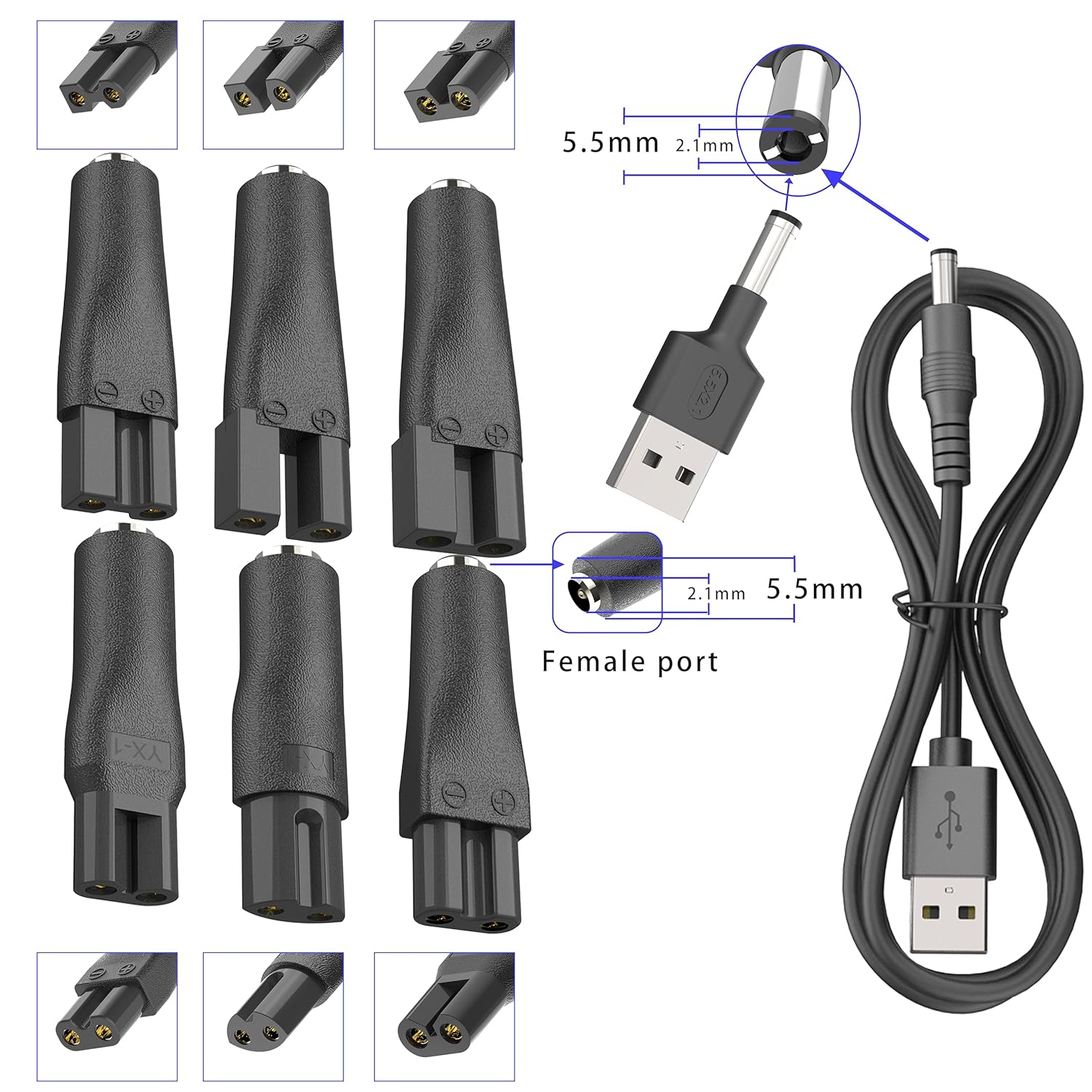 LISI 8 Buah Kabel Listrik 5V P - Smart Home Pc ulasan dan harga