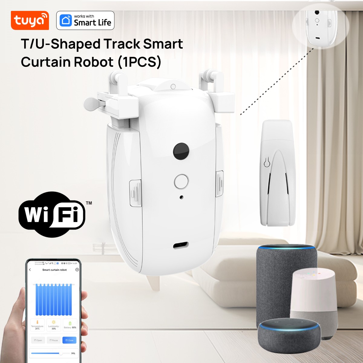 Robot tirai WiFi cerdas Tuya ( - Smart Home Gira ulasan dan harga