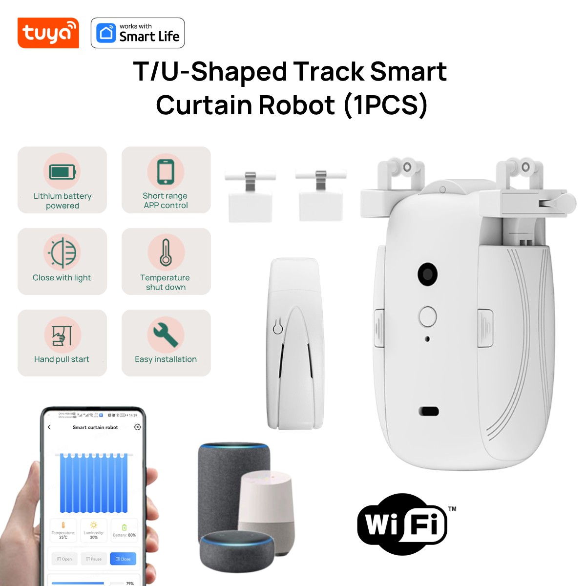Robot tirai WiFi cerdas Tuya ( - Smart Home Gira ulasan dan harga