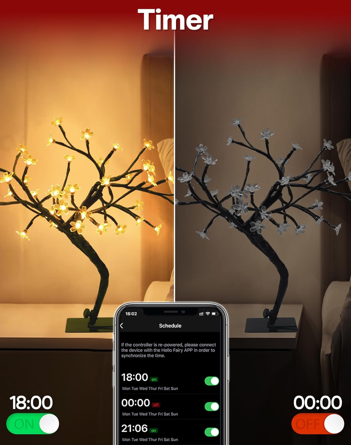 Lampu Pohon Sakura USB Pintar  - Smart Baby Night Light ulasan dan harga