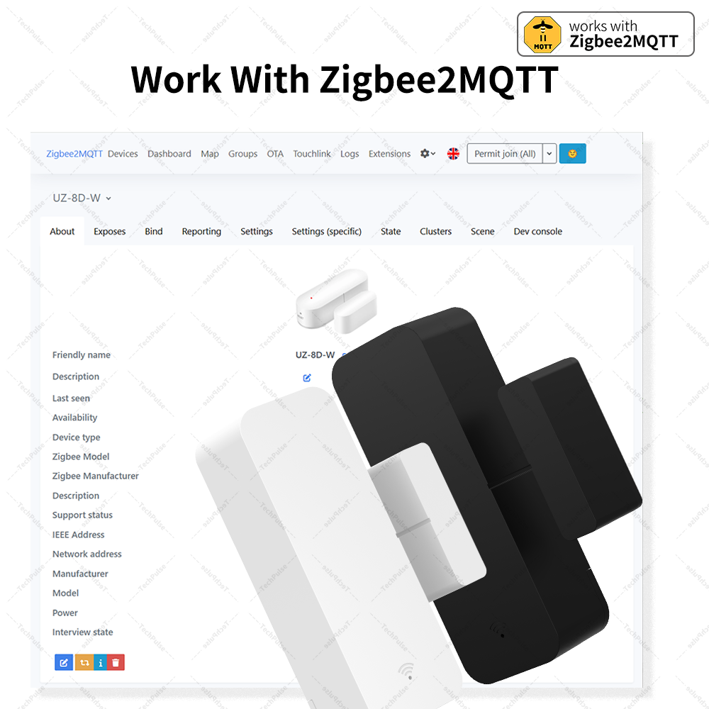 Sensor Kontak Jendela Pintu Zi - Smart Home Zentrale ulasan dan harga