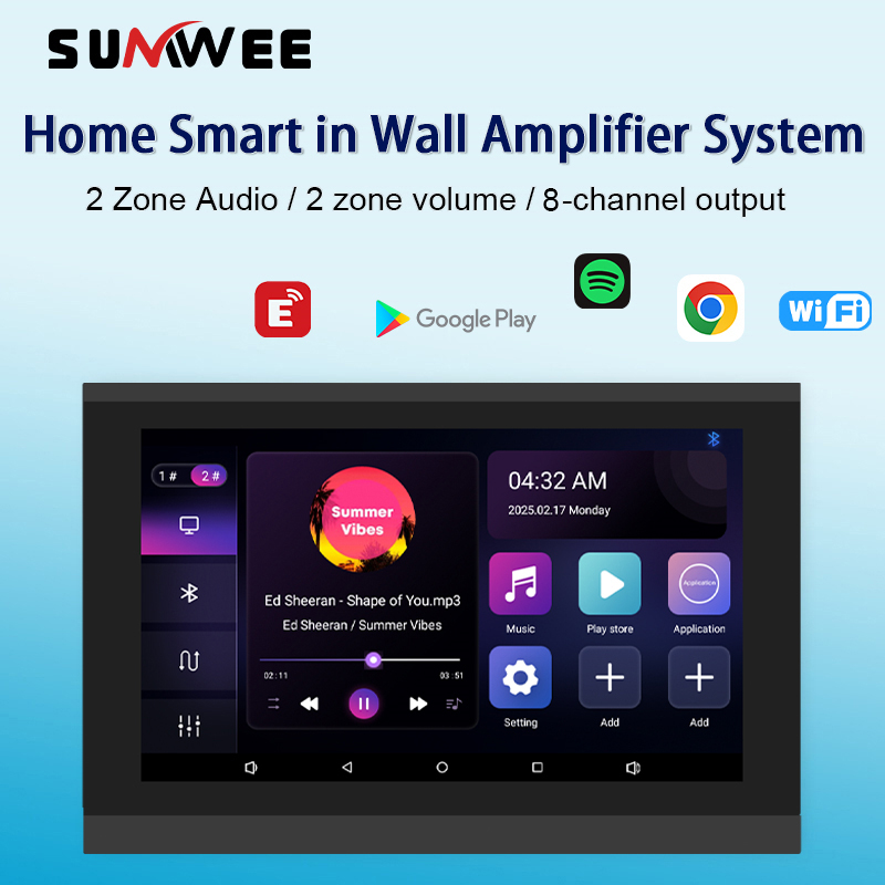 Home Smart Auido di amplifier  - Smart Home Touchscreen Control Panel ulasan dan harga