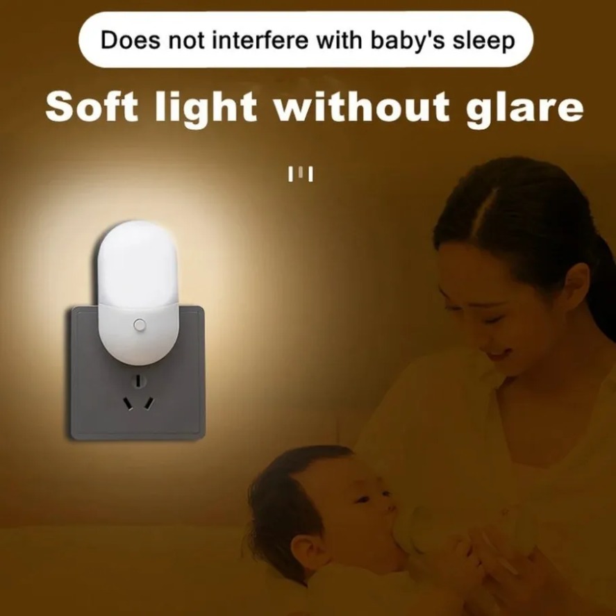 Lampu Malam LED Steker EU/US L - Smart Baby Night Light ulasan dan harga