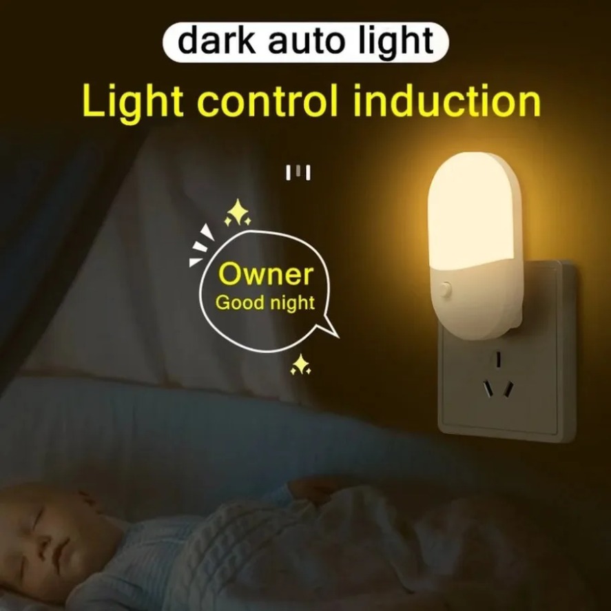 Lampu Malam LED Steker EU/US L - Smart Baby Night Light ulasan dan harga