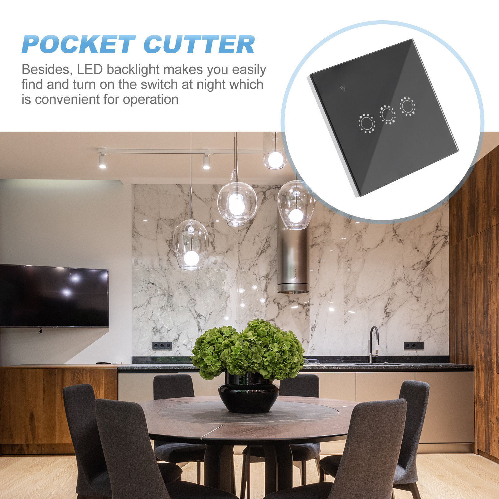 Panel Sakelar Kaca Sentuh Nirk - Smart Home Panel ulasan dan harga