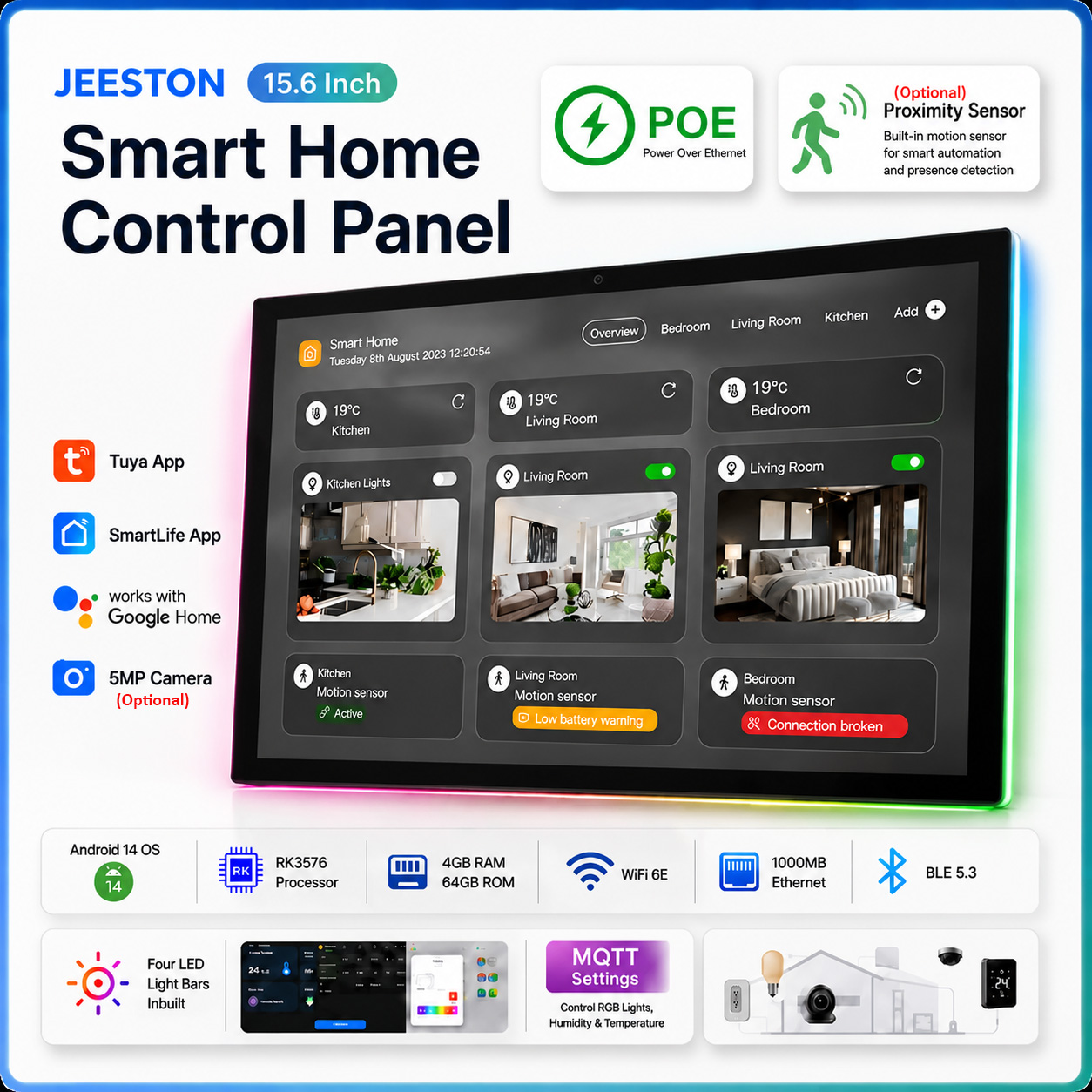 Panel Sentuh Kontrol Rumah Pin - Smart Home Touchscreen Control Panel ulasan dan harga